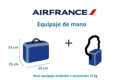 air france equipaje de mano permitido