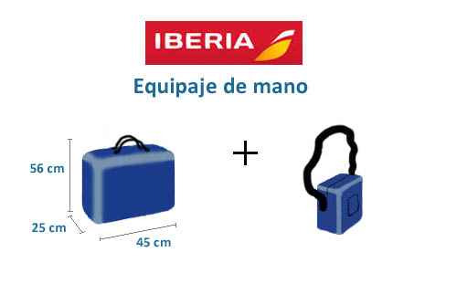 medidas maletas iberia 2019