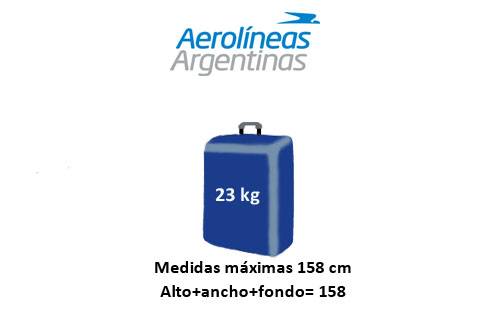 Haz lo mejor que pueda Dónde fenómeno Medidas maletas Aerolineas Argentinas • MedidasMaletas 【2022】