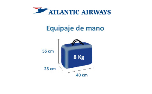 medidas equipaje de mano compañía atlantic airways